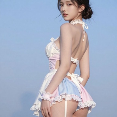 女仆装 0136期 雅致造型女仆装人像实拍照片