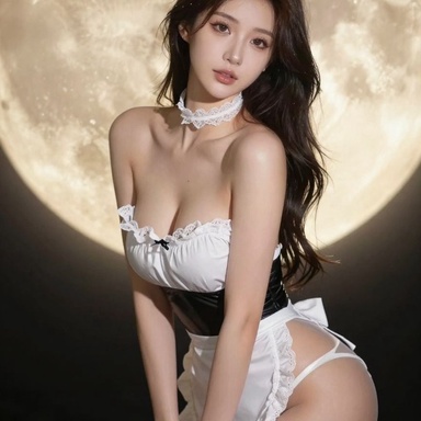 女仆装 0153期 简约造型女仆装氛围感人像照